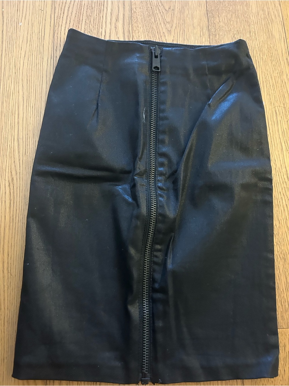 All saints Leather Pencil Skirt